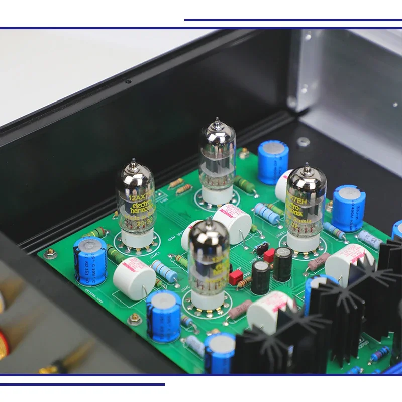 SUQIYA-EAR834C Hi-END RIAA MM (Moving Magnet) Phono Amplifier EH 12AX7 Tube Stereo Amplifier Mundorf Oil Immersion Capacitor