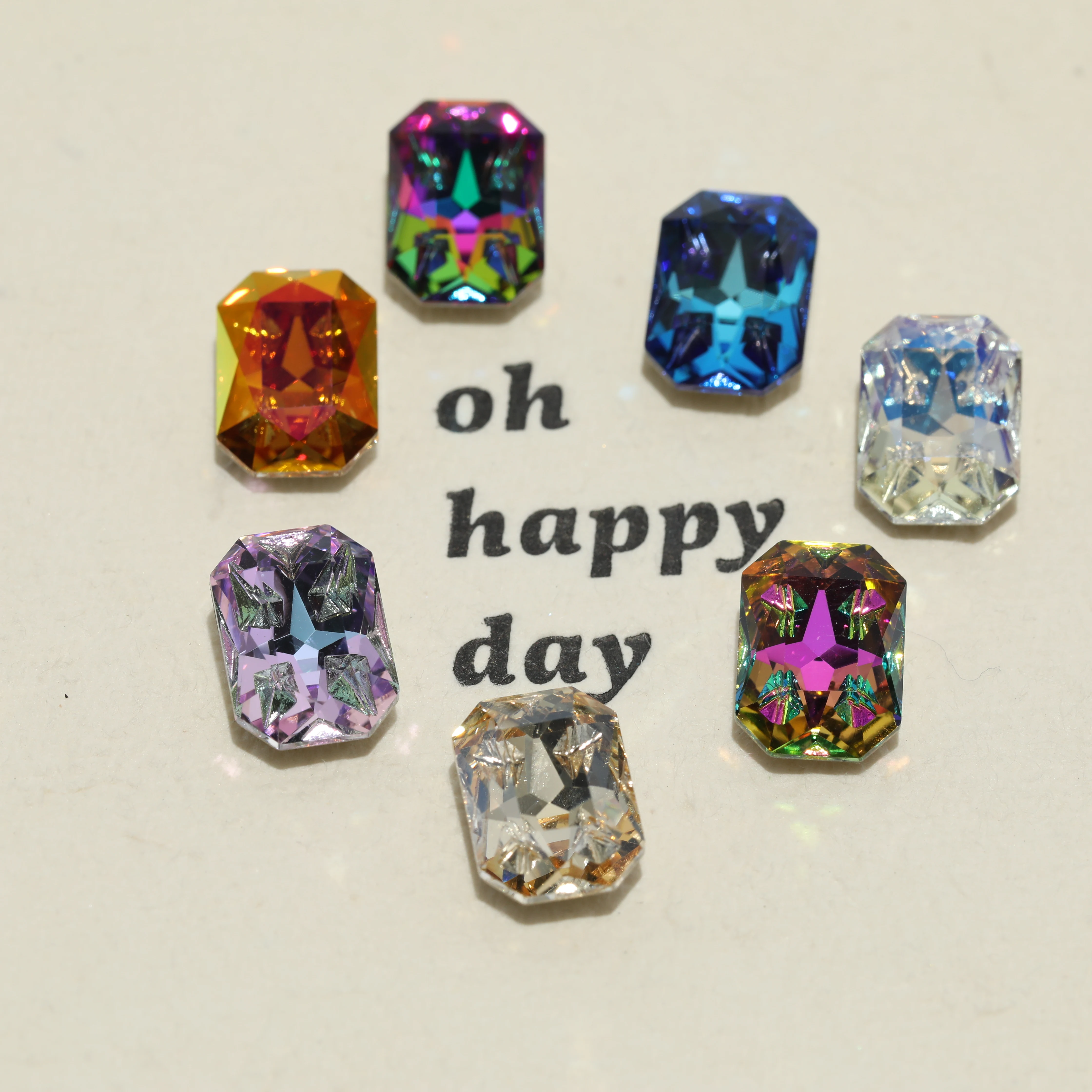 GRST Glänzende Kristalle DV4023 Achteckige Fancy Stones Premium Meteorite Serie Strasssteine DIY-Zubehör für Nagelkunst und Hochzeitskleider – Detail 3