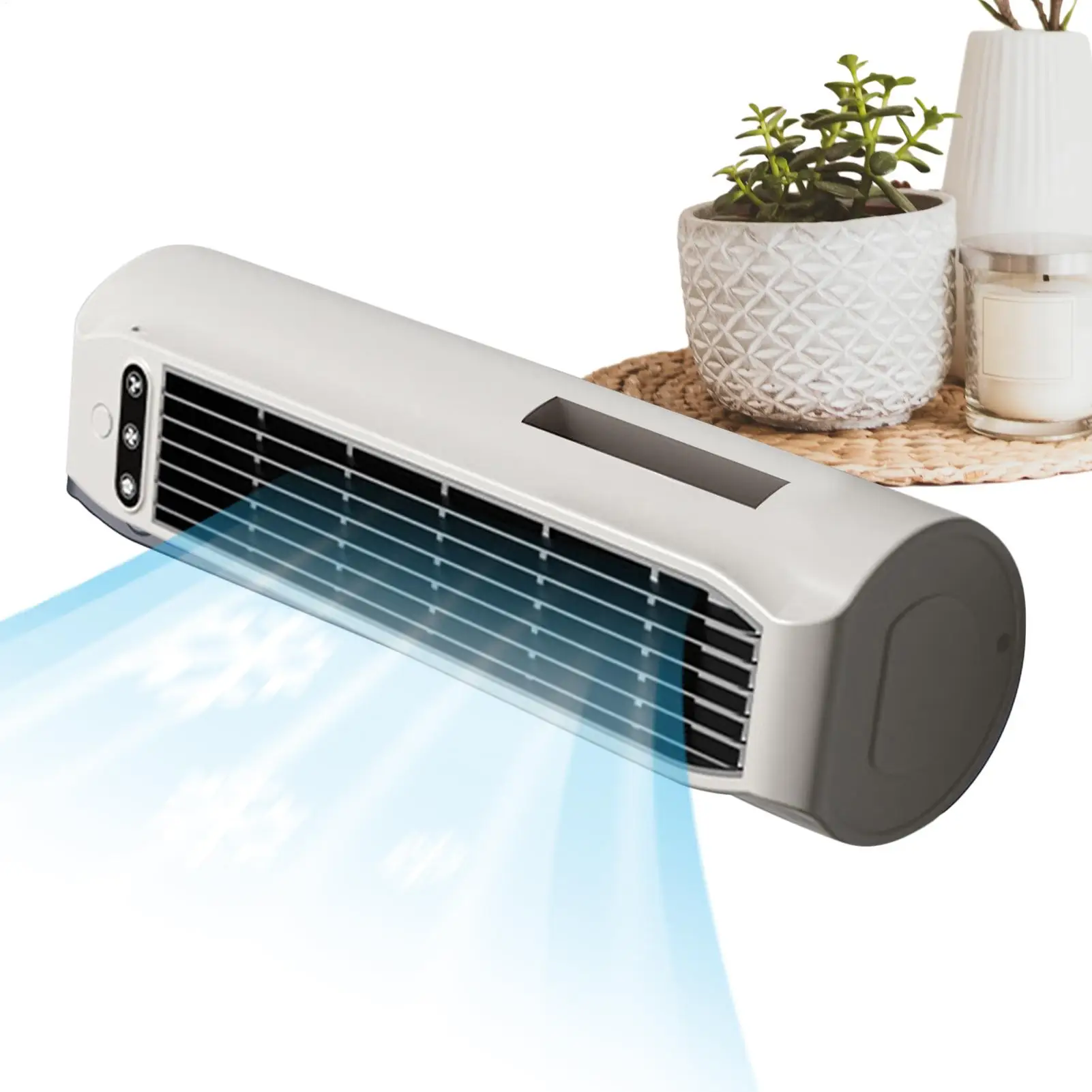 

Desk Tower Fan Small 3000mAh 3 Wind Speed Tabletop Personal Fan for Women Men Students Travelers Home Apartment Study Bedroom