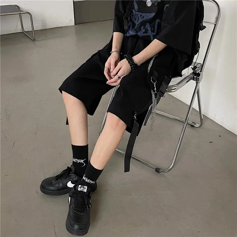 Shorts Women Couples Cool All-match Korean Fashion Streetwear High Waist Hipster Hip-hop Leisure Daily Popular Summer Harajuku