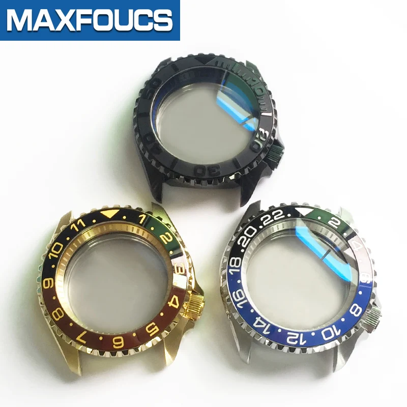 Imagem -04 - Moldura de Modificado Acessórios Relógio Safira Cerâmica Case para Seiko Skx007 Skx009 Aço Inoxidável