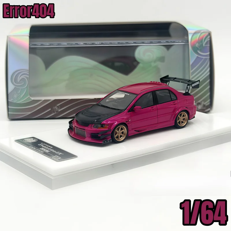 modellino-in-scala-1-64-mitsubishi-evo-9-con-serbatoio-elettro-ottico-modifica-wide-body-modello-statico-in-resina-realistico