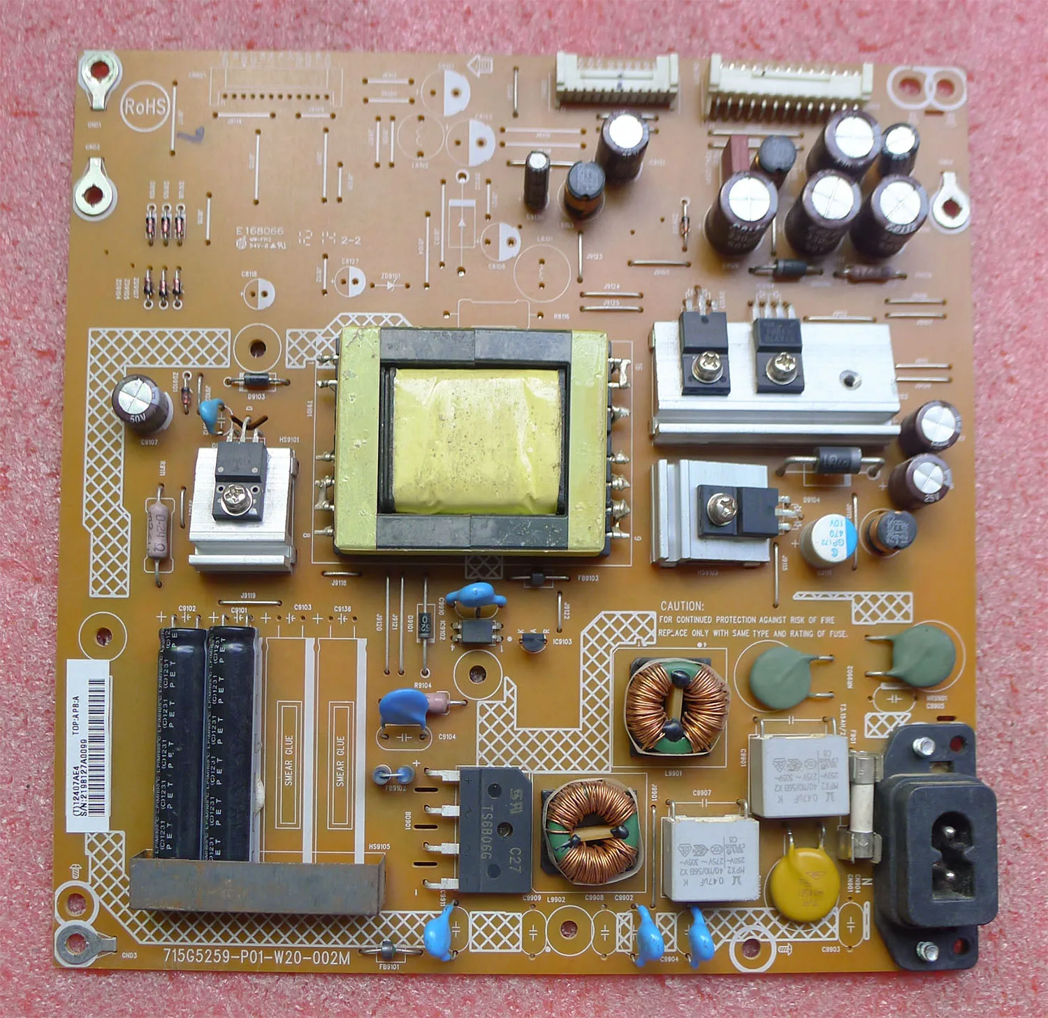 26PFL312 715G5259-P01-W20-002M test ok circuit board motherboard