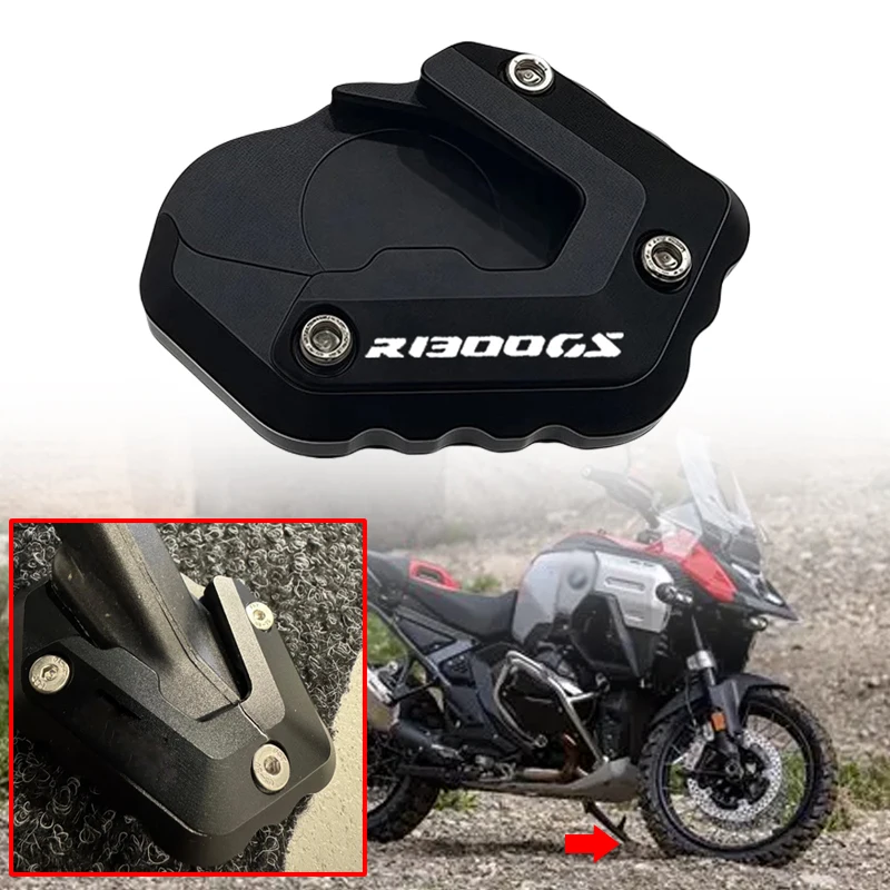 

Fit For BMW R1300GS Adventure R1300 GS ADV 2023- R 1300GS Enlarger Support Plate Pad Motorcycle Aluminum Side Stand Extension