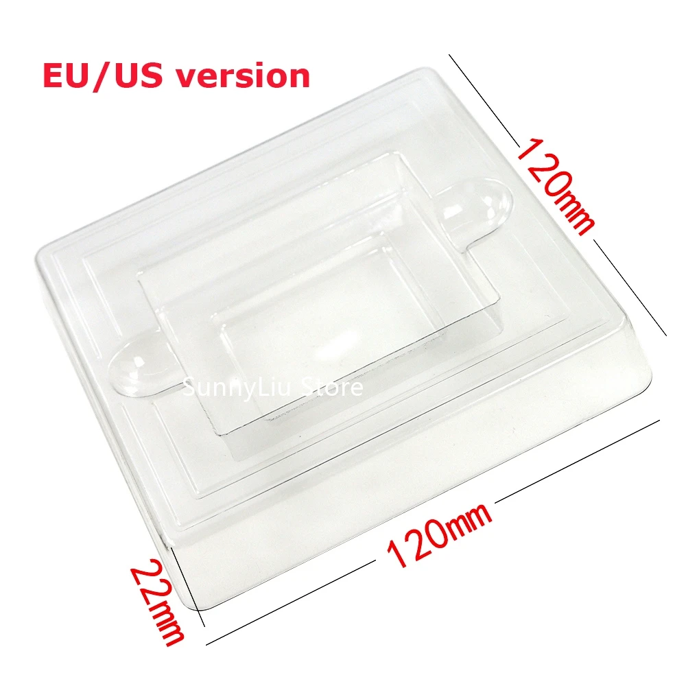 1pc Clear Plastic Cardboard Cartridge Cases Boxes Blister packaging Insert Inner Tray Inlay for GBC GB JP EU US version