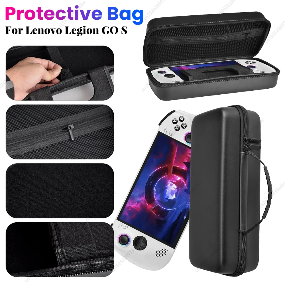 EVA Hard Carrying Case Bag for lenovo Legion Go S Handheld Game Console Shockproof Hard Shell Case Anti-Drop Travel Carrying Bag