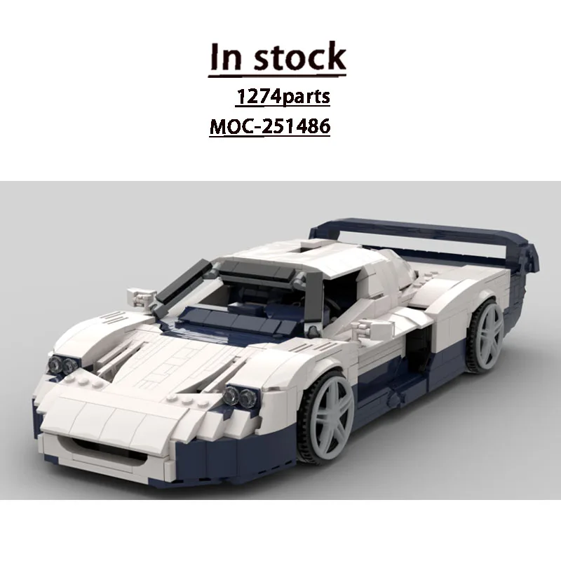 

MOC-251486 New Urban Sport Iconic Supercar Racing Building Block Model 1724 Parts MOC Boys Children's Birthday Toy Gift
