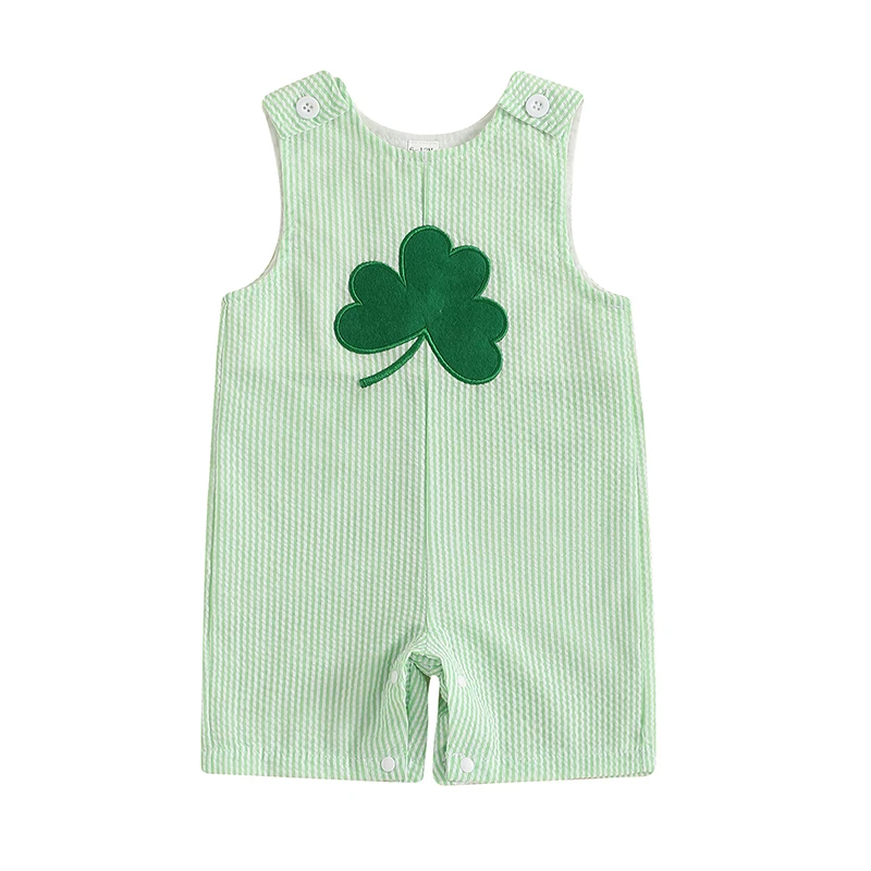 Newborn Baby Boy Girl Clothes Stripes Sleeveless Romper Infant Embroidery Bodysuit Cute Summer Spring Outfit