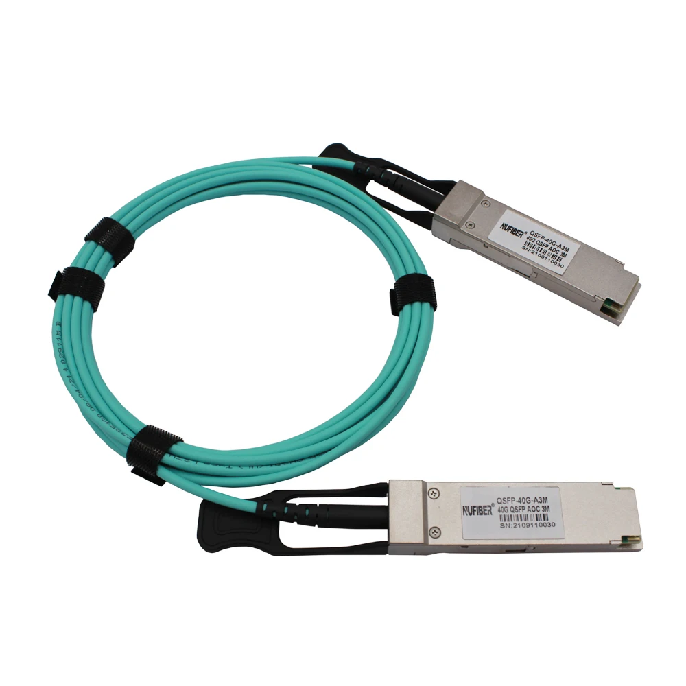 40G QSFP+ to QSFP+ AOC Active Optical Cable 1m 3m 5m 10m AOC Cable Optical Transceiver for Data Center