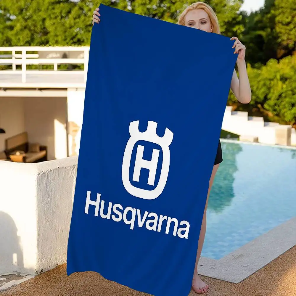 H-Husqvarnas Logo Big Microfiber Beach Towels Quick Dry Towel Sand Beach Towels Pool Towel for Travel Swim Pool Yoga view 4