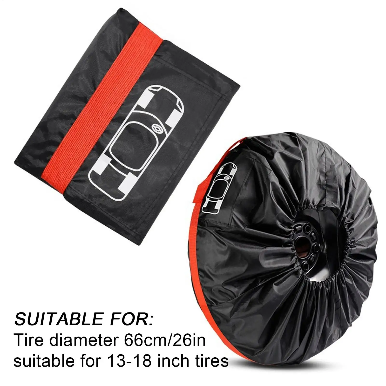 Universal Waterproof Spare Tire Cover Dustproof UV Resistant All Weather Wheel Protector for SUV Truck Pickup Trailer Automotive