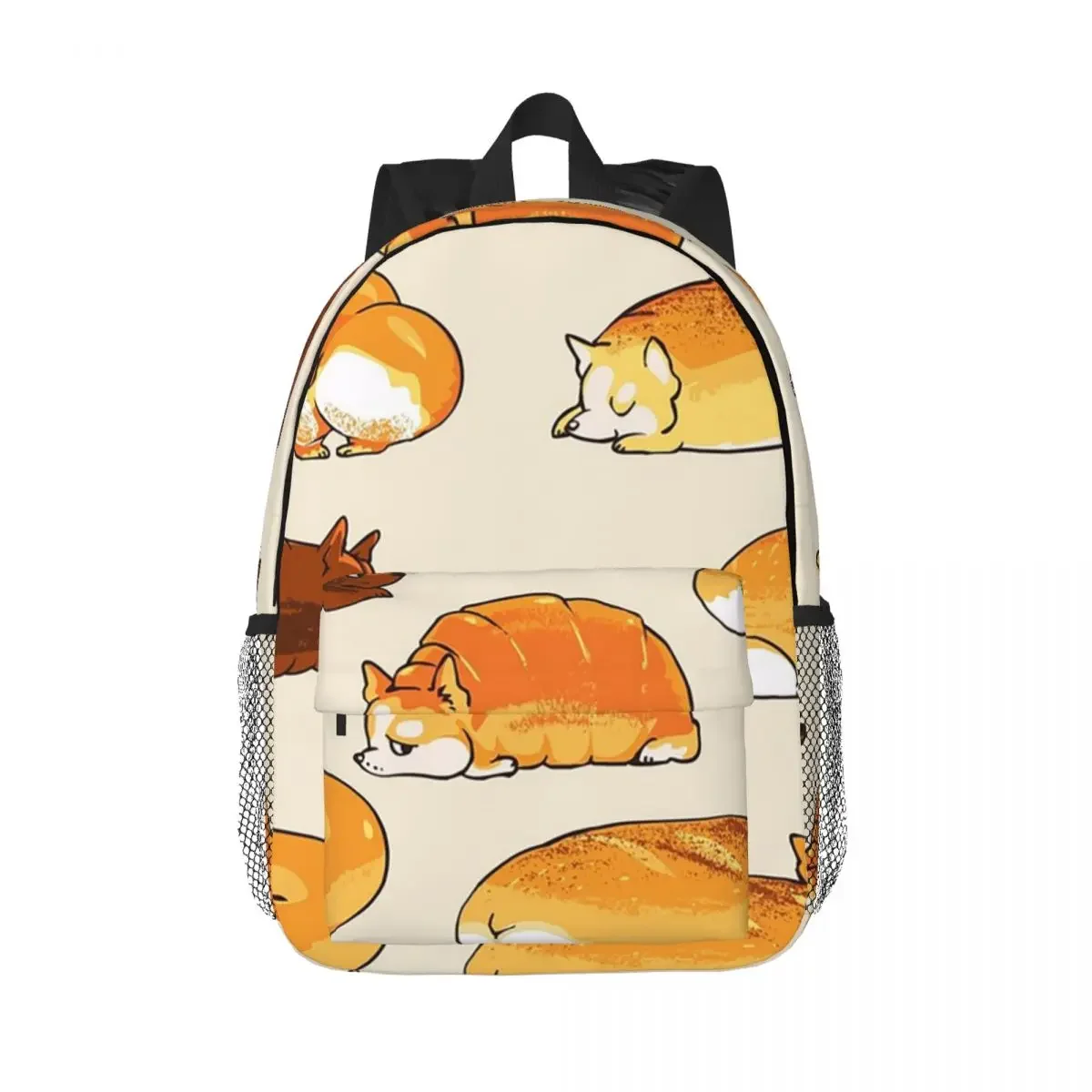 

Рюкзаки Bread Corgis, подростковая сумка для книг, модные детские школьные сумки, дорожный рюкзак, сумка на плечо большой вместимости