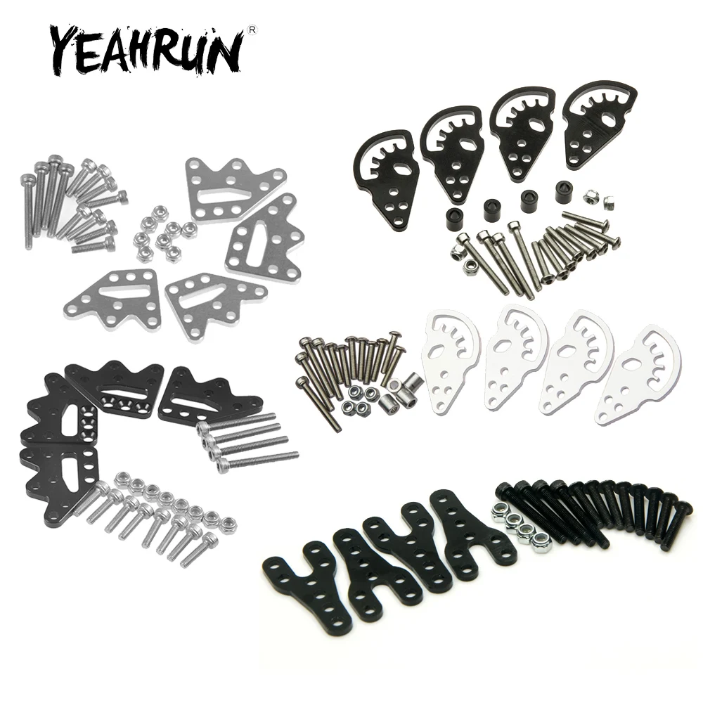 YEAHRUN-Suspension avant et arrière réglable en alliage d'aluminium, tour de montage d'amortisseur pour Axial SCX10 1/10 RC Inoler, modèle de voiture, pièce de mise à niveau