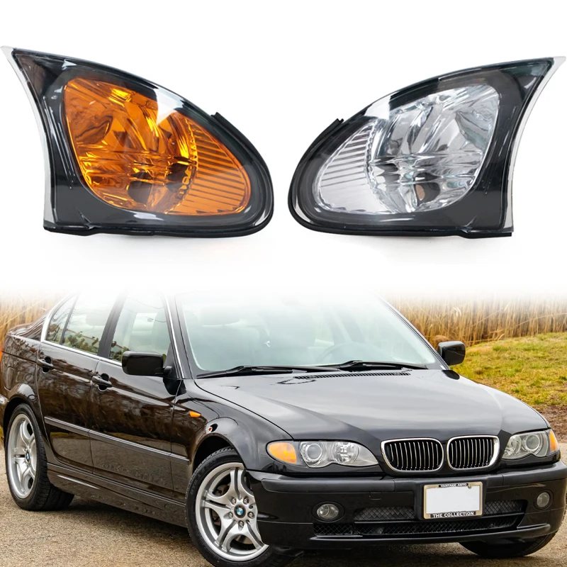 

Car LED Turn Light For BMW 3 Series E46 4-door 318i 320i 325i 330i 2002-2005 Corner Marker Parking Light Lamp Trim No Light Bulb