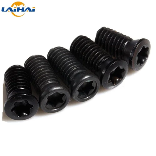 100-500 Uds M1.6 M1.8 m2 m2.2 M2.5 M3 M3.5 M4 M5 M6 * L grado 12,9 inserto tornillo Torx reemplaza insertos de carburo accesorios CNC torno