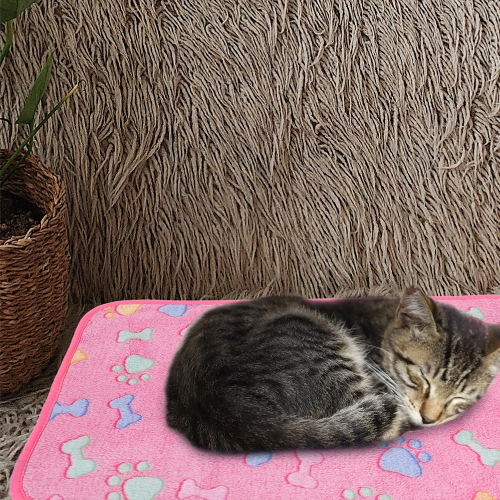 ผ้าห่มขนแกะสำหรับสัตว์เลี้ยง 3 ชิ้น สำหรับสุนัขและแมวตัวเล็ก ผ้าห่มนุ่ม อุ่น ซักเครื่องได้ เหมาะสำหรับเตียงหรือกรง ให้ความสบายอย่างน่ารัก