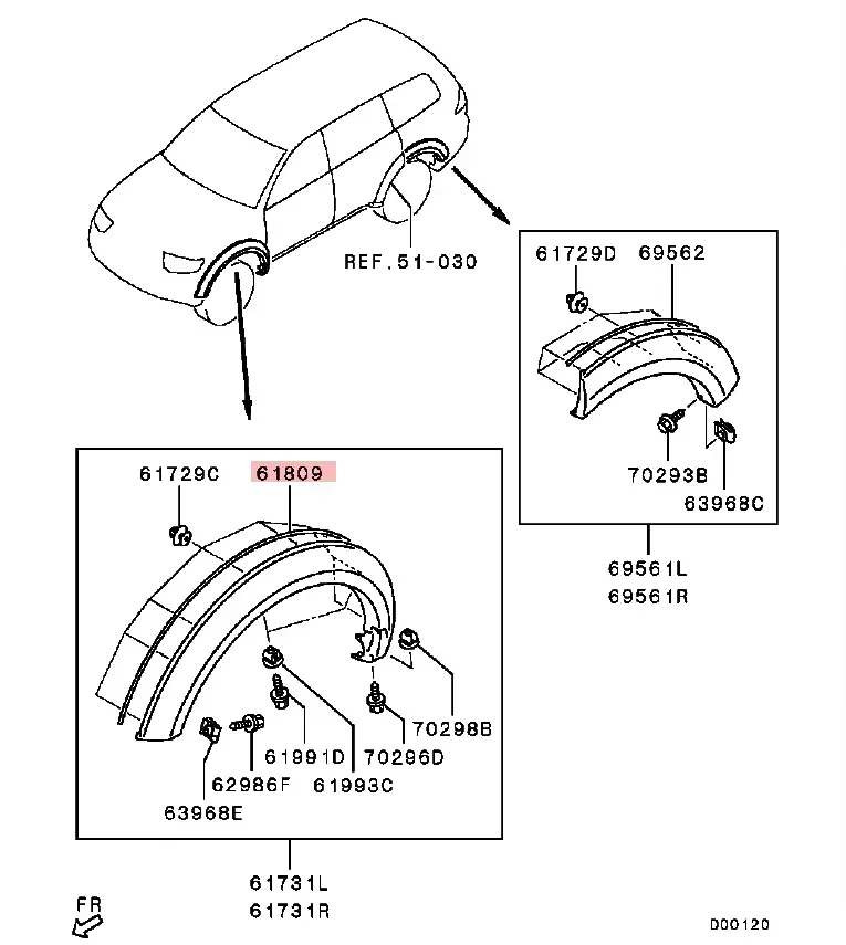 1 szt. gumowa listwa do brwi o średnicy 175 cm do Montero Sport 7407A186 Podkładka uszczelniająca z naklejką do Triton Overfender do Pajero V30 V90