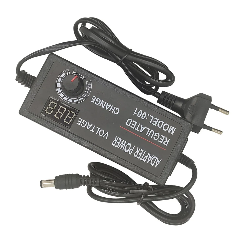 

Adjustable Voltage Power Adapter Supply Universal Screen Digital Display Protect Devices Wide Application Range