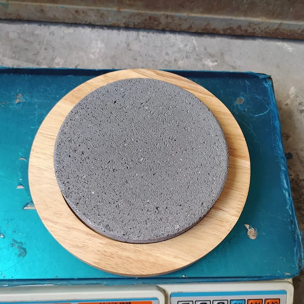Plato de cocina de piedra volcánica para barbacoa, plato de postre, base de estufa, almohadilla para taza de té, hotel occidental, 15/17/19/20CM