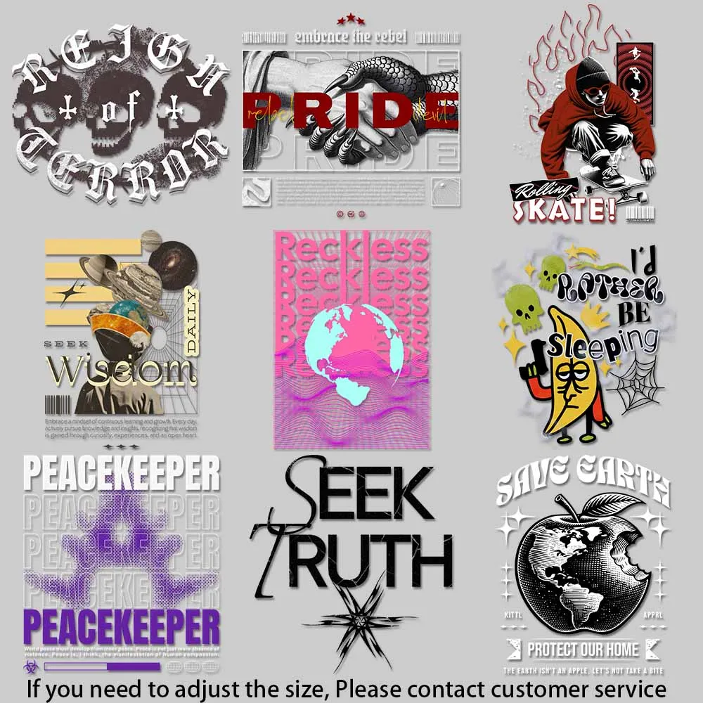 Scorpio Symbol Art Punk Hex Art TransfersThermal Transfer for Clothes Quick-Cure Heat Transfers for Fast Fashion Suppliers
