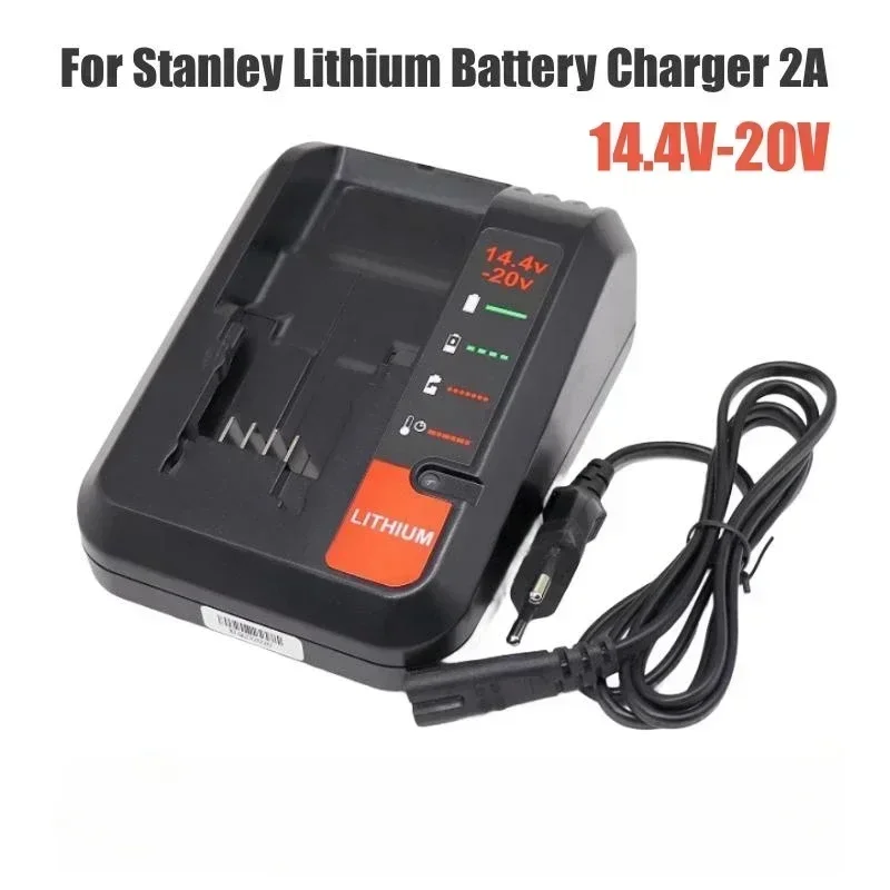 Li-Ion Battery Charger Fast Charge For Stanley Black And Decker 14.4V 18V 20V Model LBXR20 LBXR20B ASL186K ASL188K Tools 2A