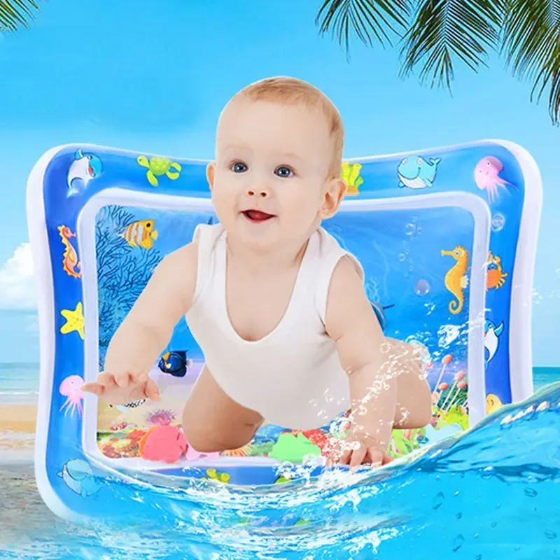 

Children's Toys, Baby Inflatable Patting Pad, Marine Life Swimming Circle Climbing Pad, Seat Cushion Children's Patting Pad