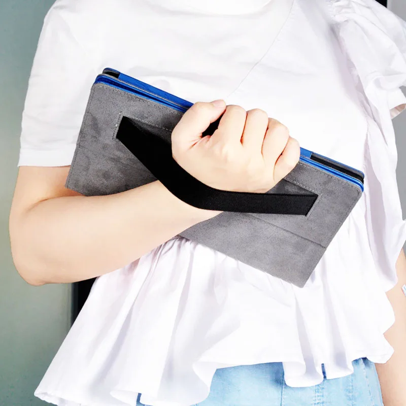 

Leather Cover For TCL NXTPAPER MAX 10 TABMAX 10.4 TAB Pro 5G 10.36" Tablet Print Flower Tablet Case with Hand Holder Grip Shell