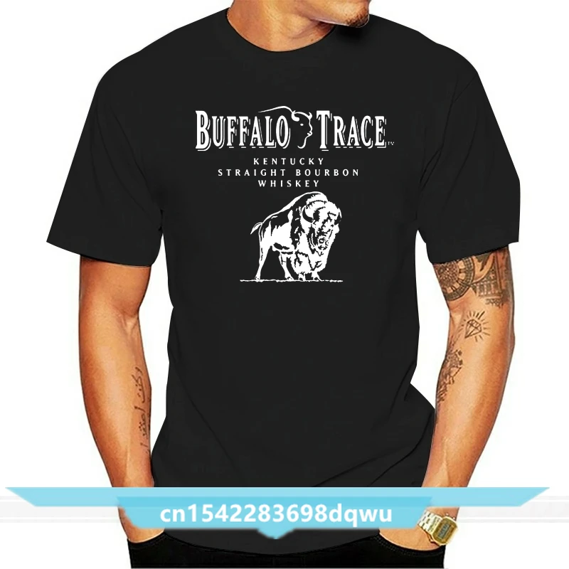 

BUFFALO TRACE Distillery In Frankfort Bourbon Whiskey Mens Black Tops Tee T Shirt Cool Gift Personality T-Shirt