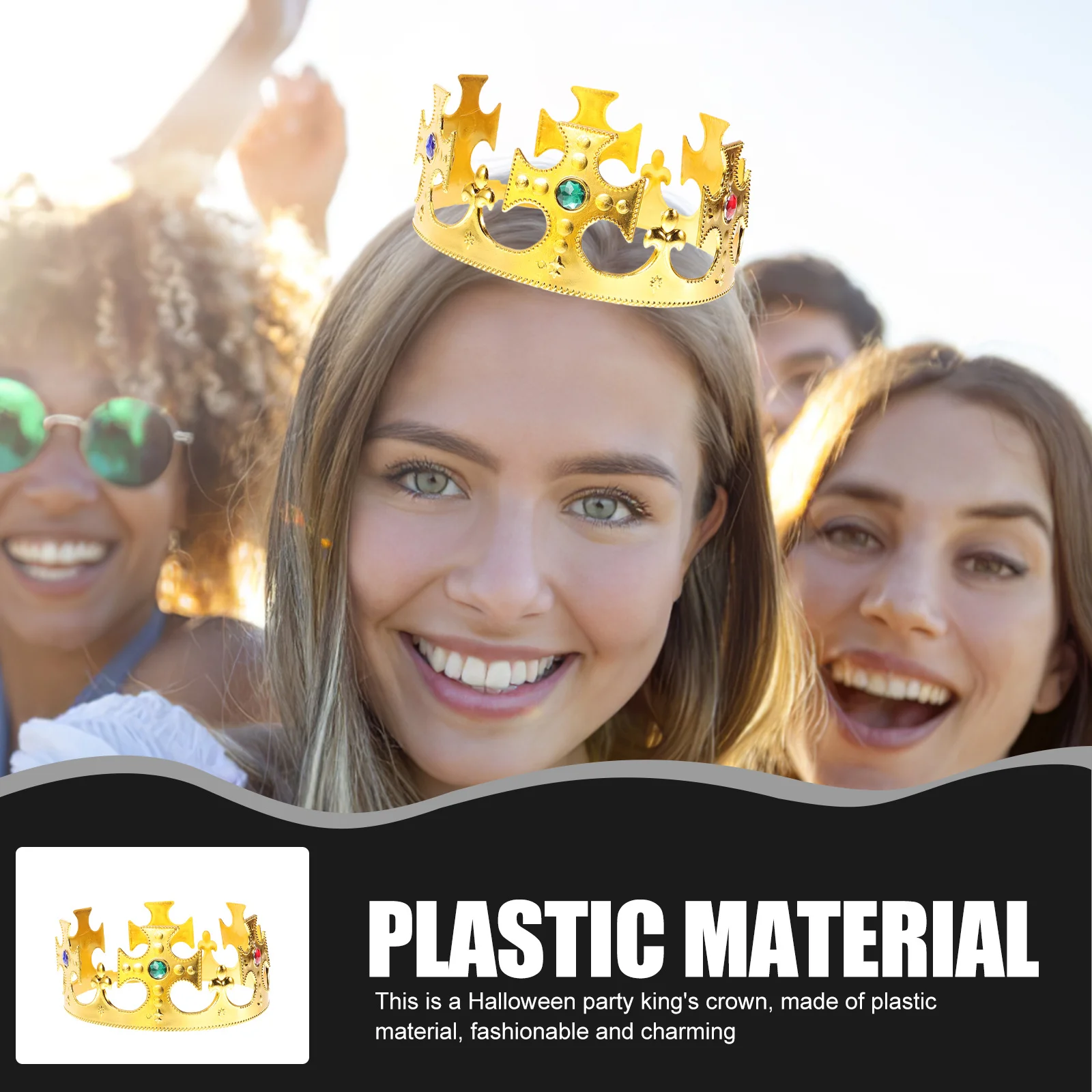 

2шт пластиковая корона королевский средневековый крест Хэллоуин реквизит сувениры на день рождения Корона