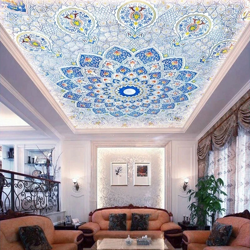 MU8305  Photo Wallpaper Nordic Watercolor Garden Plants Flowers Wall Cloth Living Room Backdrop Wall Covering Home Decor Fresco