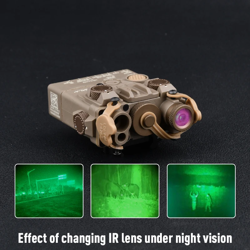 WADSN Metal/Nylon Version DBAL CQBL PEQ NGAL RAID-X All Laser IR Aiming Red Dot Green Indicator LED Scout Light Fit 20mm Rail