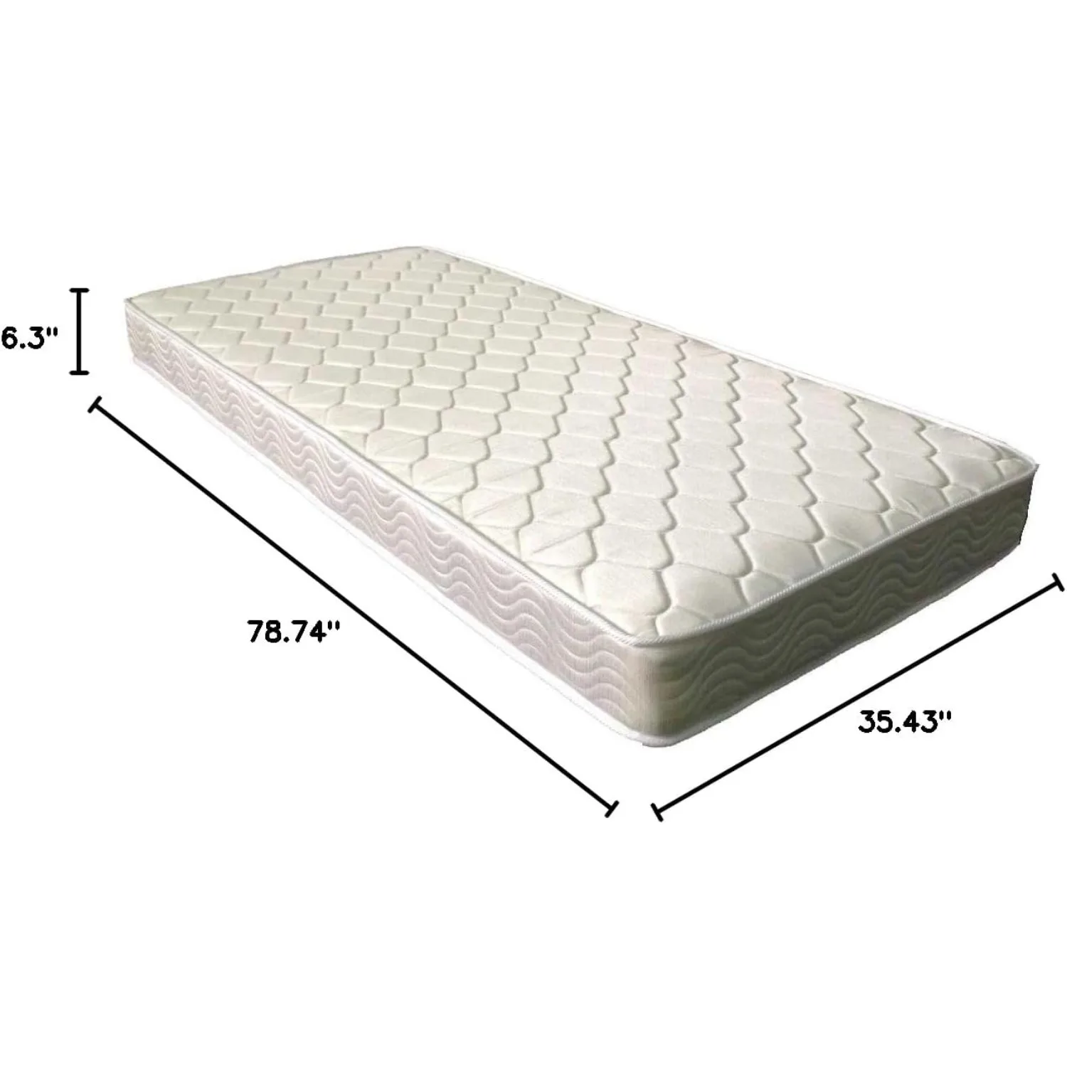 6-Inch Twin Mattress with Euro Top – Firm Support, Gel Memory Foam, and Pocketed Coils for a Cool, Comfortable Sleep