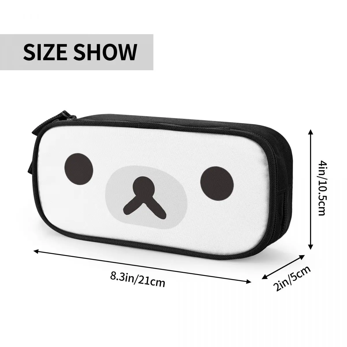 Пеналы Rilakkuma с лицом медведя, забавные сумки для ручек, студенческие большие сумки для хранения, школьные подарки, пеналы