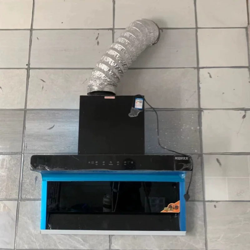 

220 В Frestec Range Hood Кухонный вытяжной вентилятор с сильным всасыванием, верхняя сторона, настенный EB