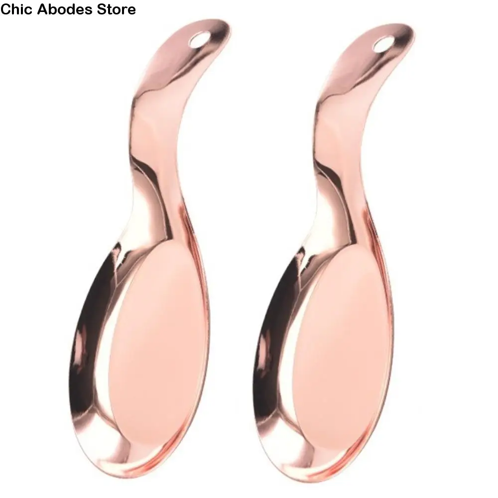 

2 шт., подставка для ложки из нержавеющей стали, штабелируемая плита для хранения, держатель для кухонной утвари, термостойкий утолщенный держатель для лопатки