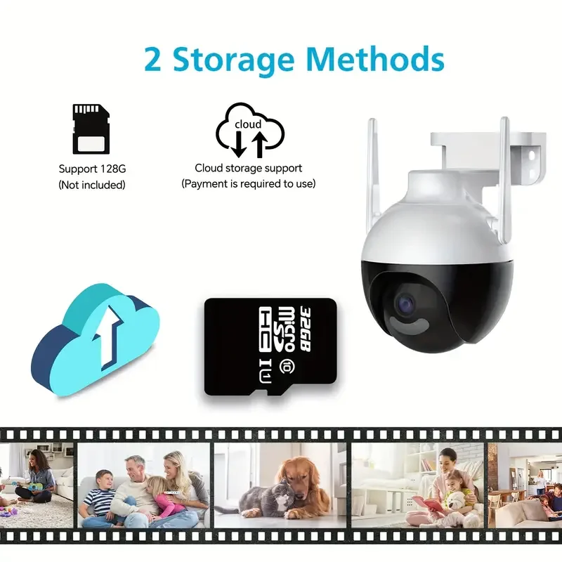 Imagem -06 - Câmera de Segurança ip Ptz Dual Lens 5g Wifi ip Vídeo de Vigilância Colorido Visão Noturna Exterior Câmeras 3mp 8x Zoom