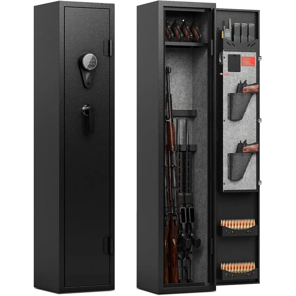 

Сейфы для домашнего оружия с быстрым доступом для винтовки и пистолетов с регулируемыми полками для собранных шкафов и длинных пистолетов