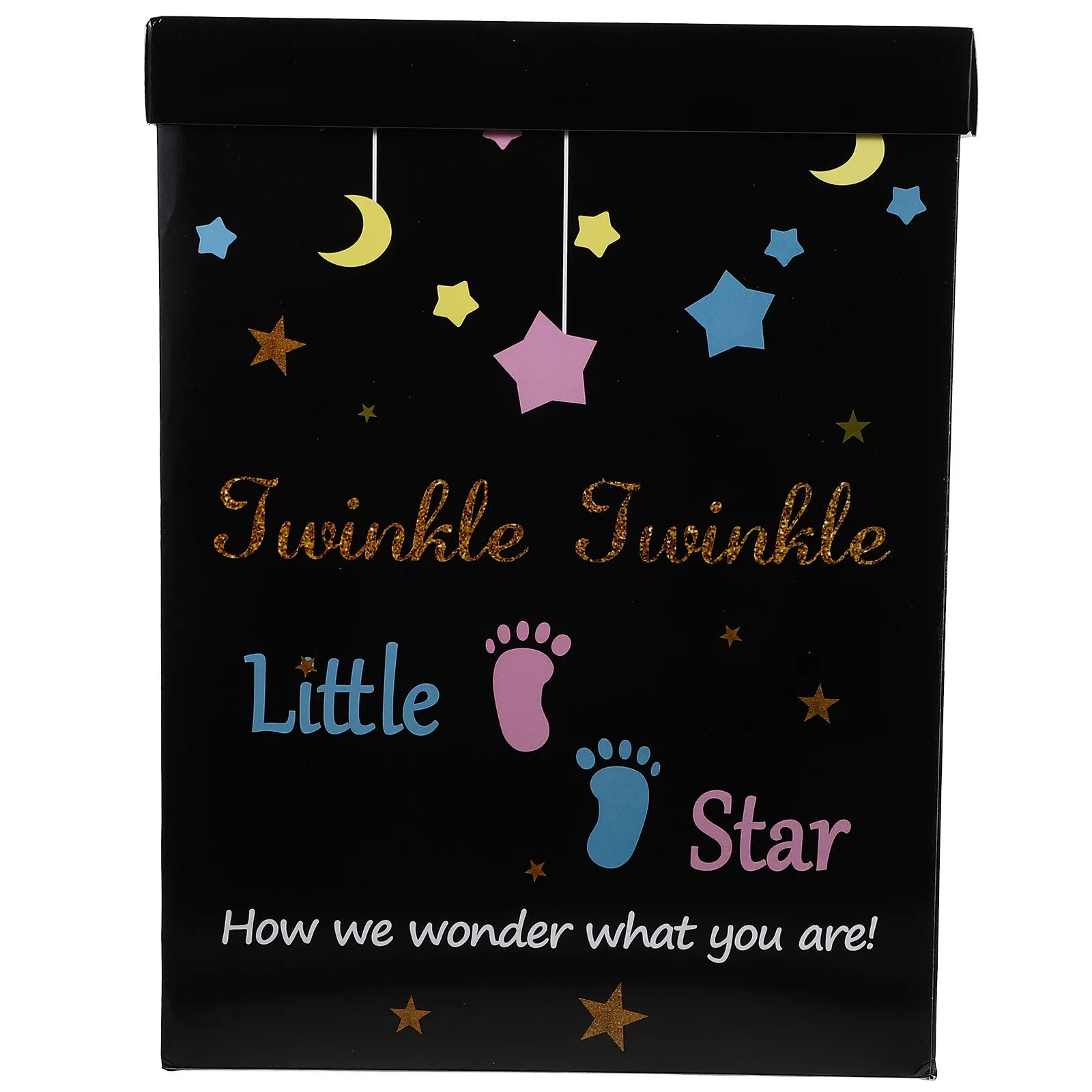 

Gender Reveal Box for Balloons Gift Box Decor Use Safe Practical Exquisite Workmanship Delicate Design Funny Interesting