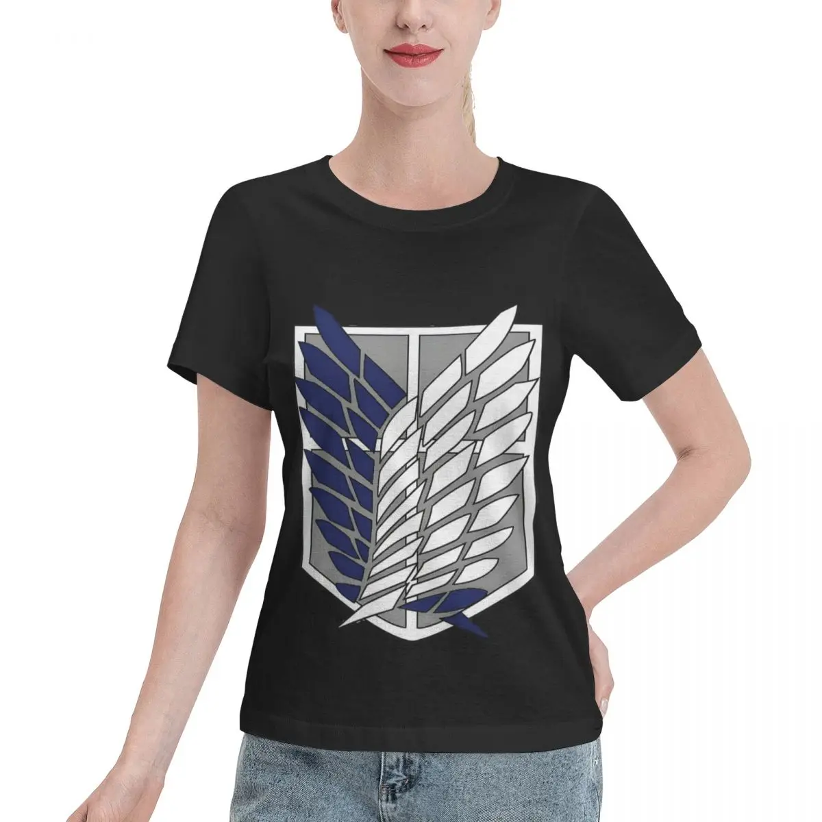 All Body Type Exploration Battalion SnK Emblem Women's T-shirt Inner Wear Women Daily Outfit Top