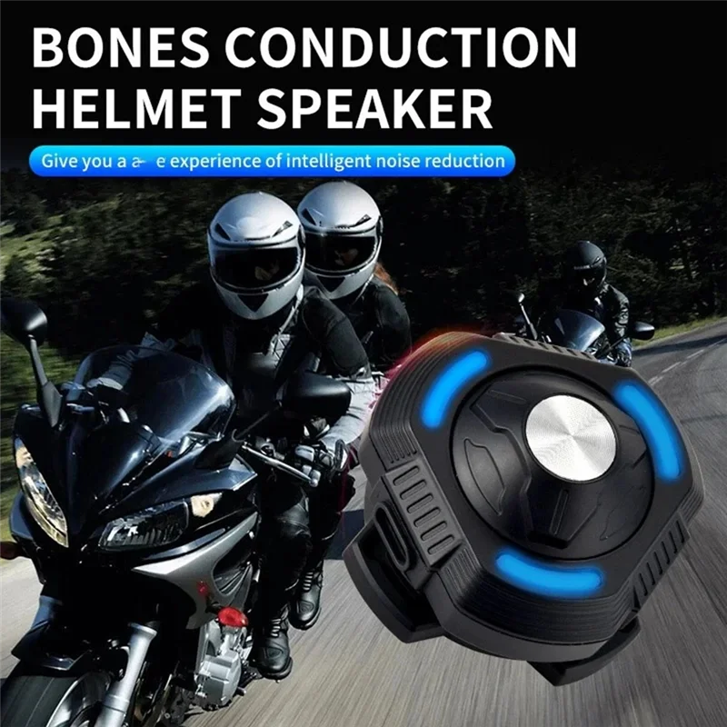 

-A96Z Helmet Bluetooth Headset Motorcycle Bone Conduction Waterproof Earphone For Skiing Speaker With Noise Filtering