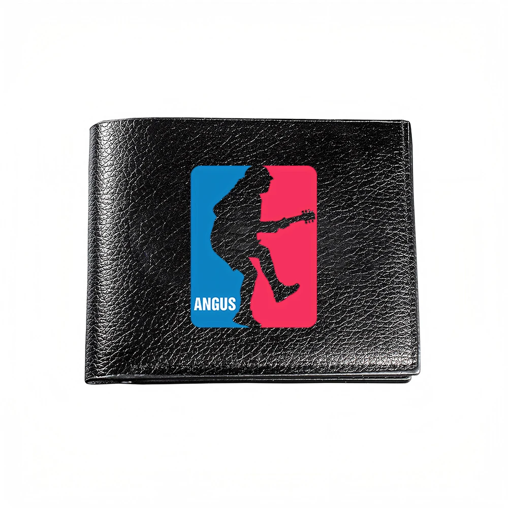 Angus Basketball Player Silhouette Design Men's Wallet Card Holder Casual Business Fashion Print Style