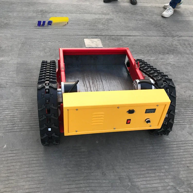 Good quality Rubber crawler loading weight 200KG Rubber Tracked Chassis Undercarriage