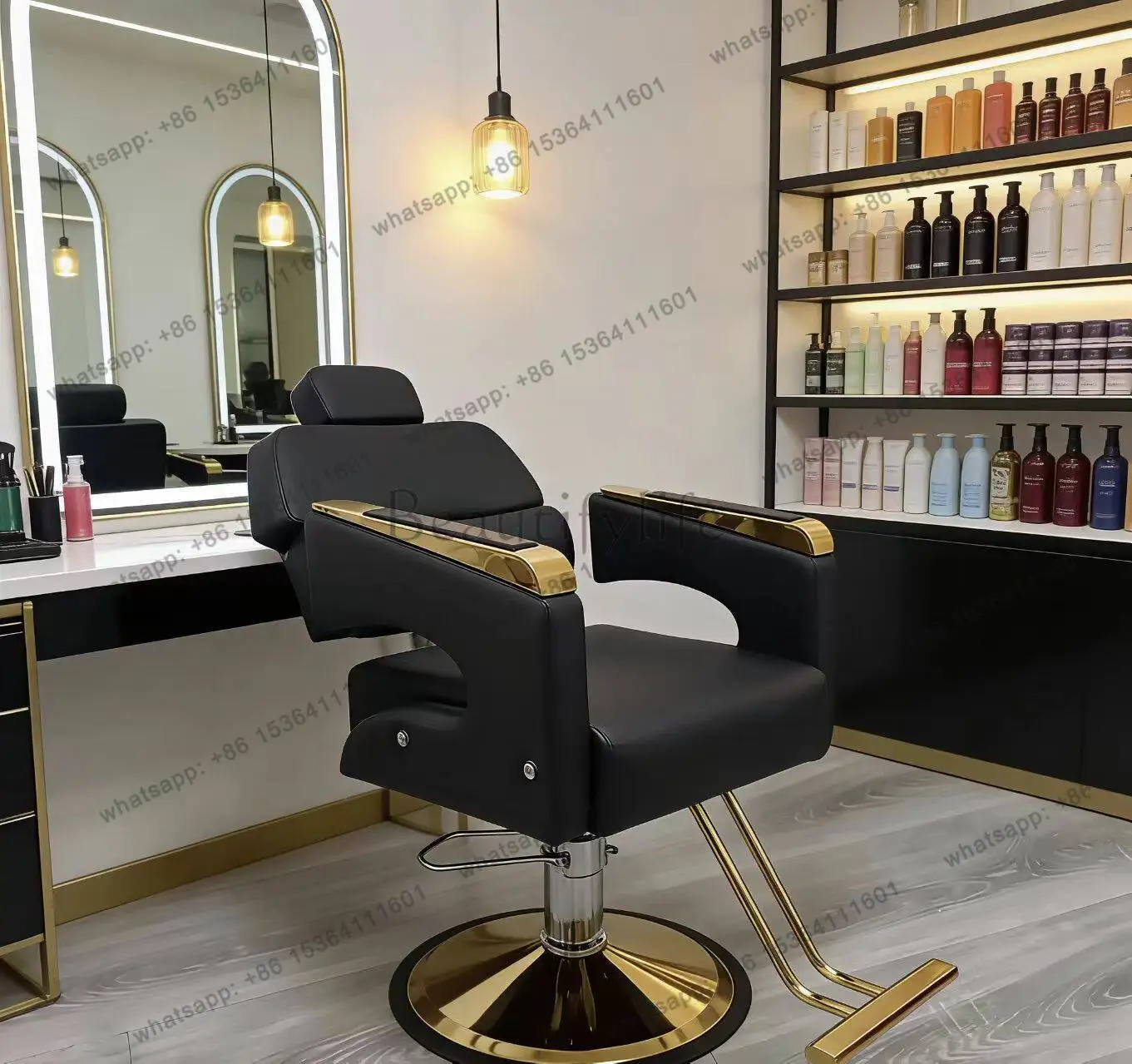 Hair salon special hairdressing chair Barber shop perm and dye down oil pressure chair