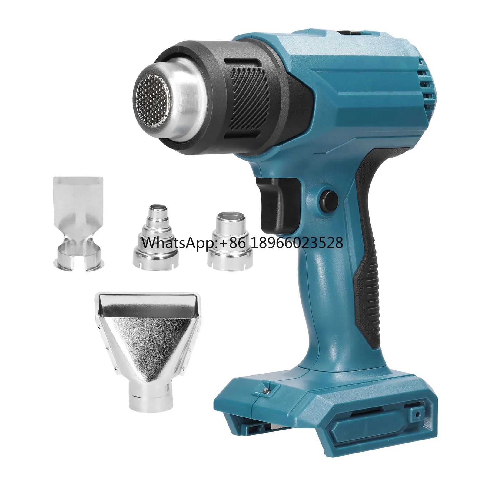 

18V Cordless Hot Air Lithium Rechargeable Heating Equipment Temperatures Adjustable Power Tool 4 Nozzles Hot Air Machine