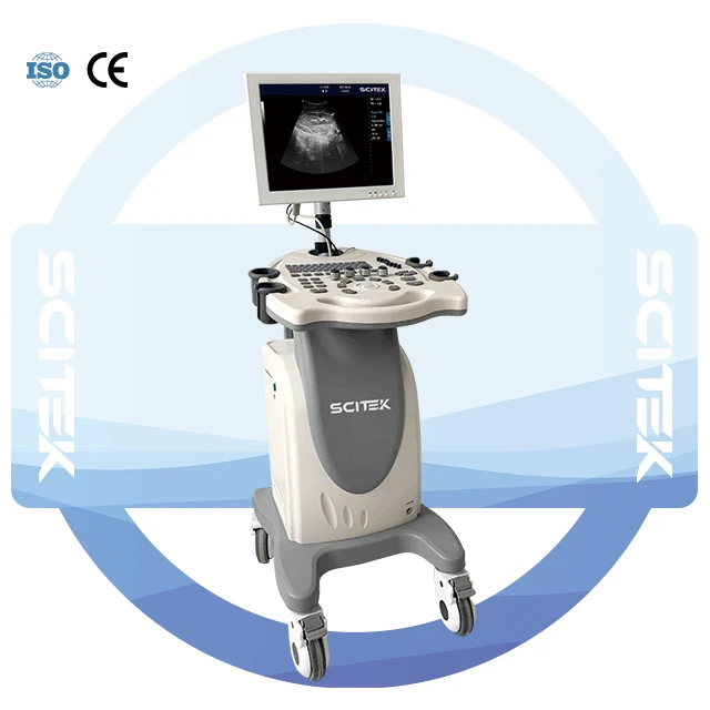 COOFULL Full Digital Black and White Ultrasound Machine15-inch LCD Screen for a Variety of Exams Especially MSK Thyroid Vascular