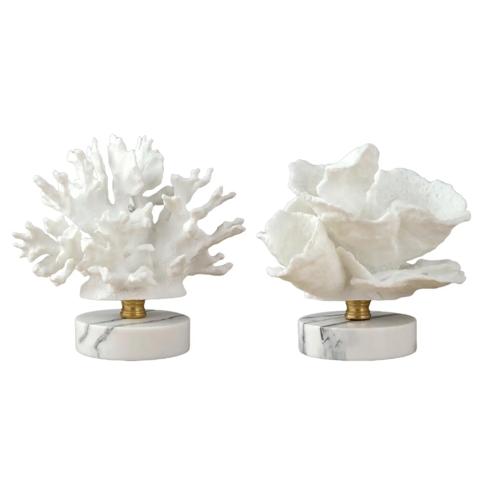 Resin Coral Figurine Decorative Ornament Furnishing Cabinet Statue