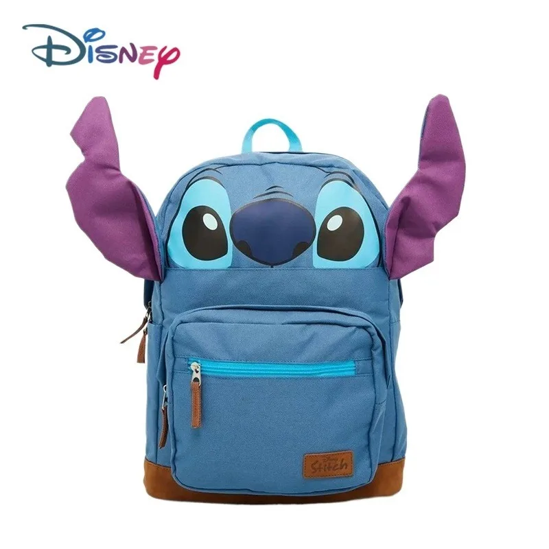 

Disney Stitch Backpack Cartoon Cute Figure Large Capacity Student Schoolbag Outdoor Sports Bag Lightweight Portable Commute Gift