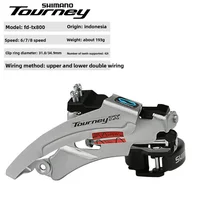 Shimano Tourney TX FD-TX800 desviador delantero de bicicleta oscilación superior FD TX800 desviadores de bicicleta abrazadera banda montaje 3x8/7 velocidades