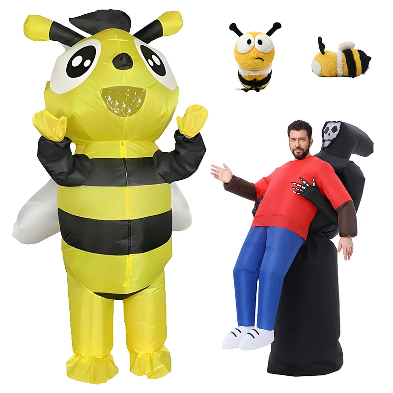 

Funny Cartoon Blow Up Animal Outfit Party Cosplay Adult Bee Ghost Inflatable Costume Fancy Dress Halloween Carnival Stage Show