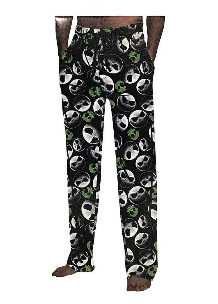 Jack Skellington Pajamas Glow Style Soft Big Size Pajamas Halloween Costumes